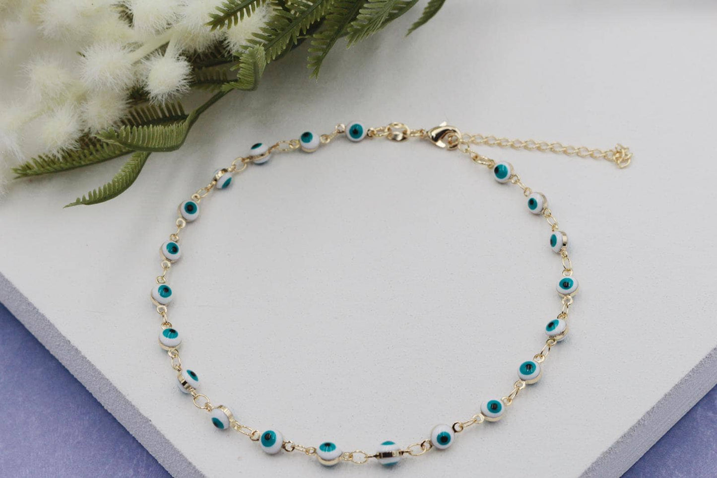 Blue Evil Eye Anklet