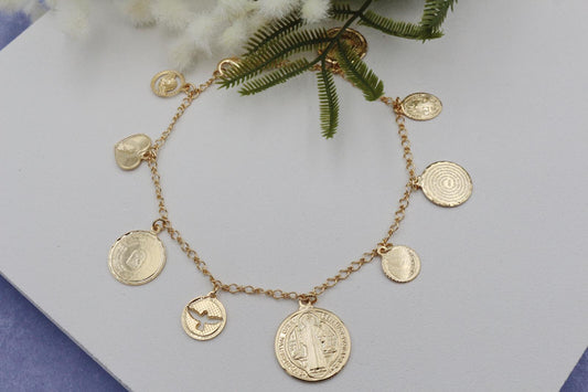 St. Benedict Medallion Anklet