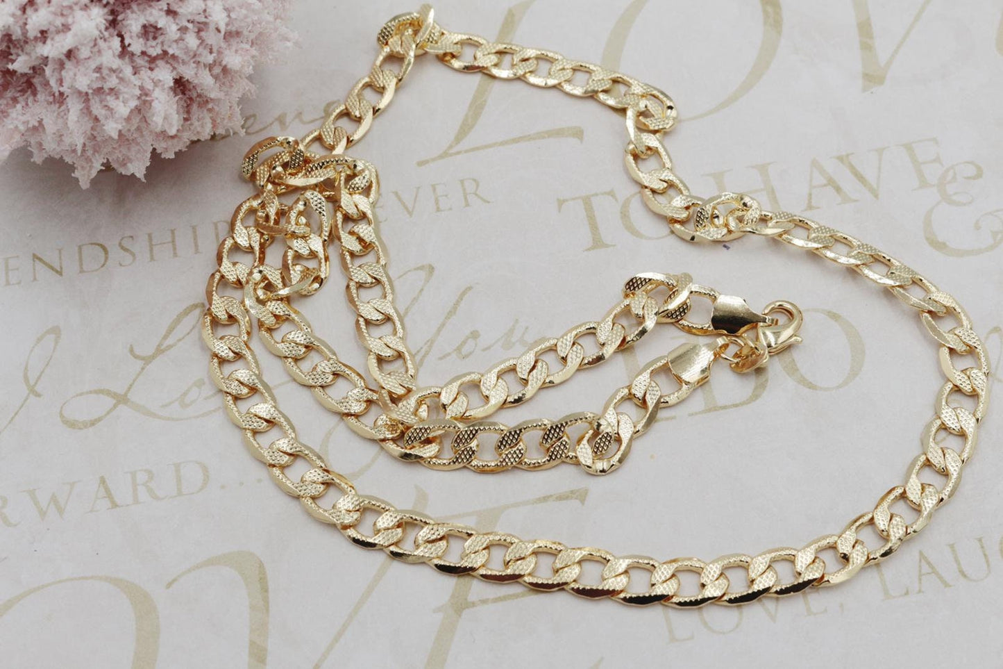 Diamond Cut Cuban Link Chain 7mm Necklace