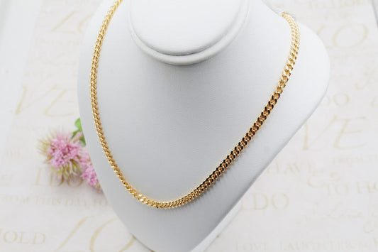 Square Cuban Link Chain 4mm