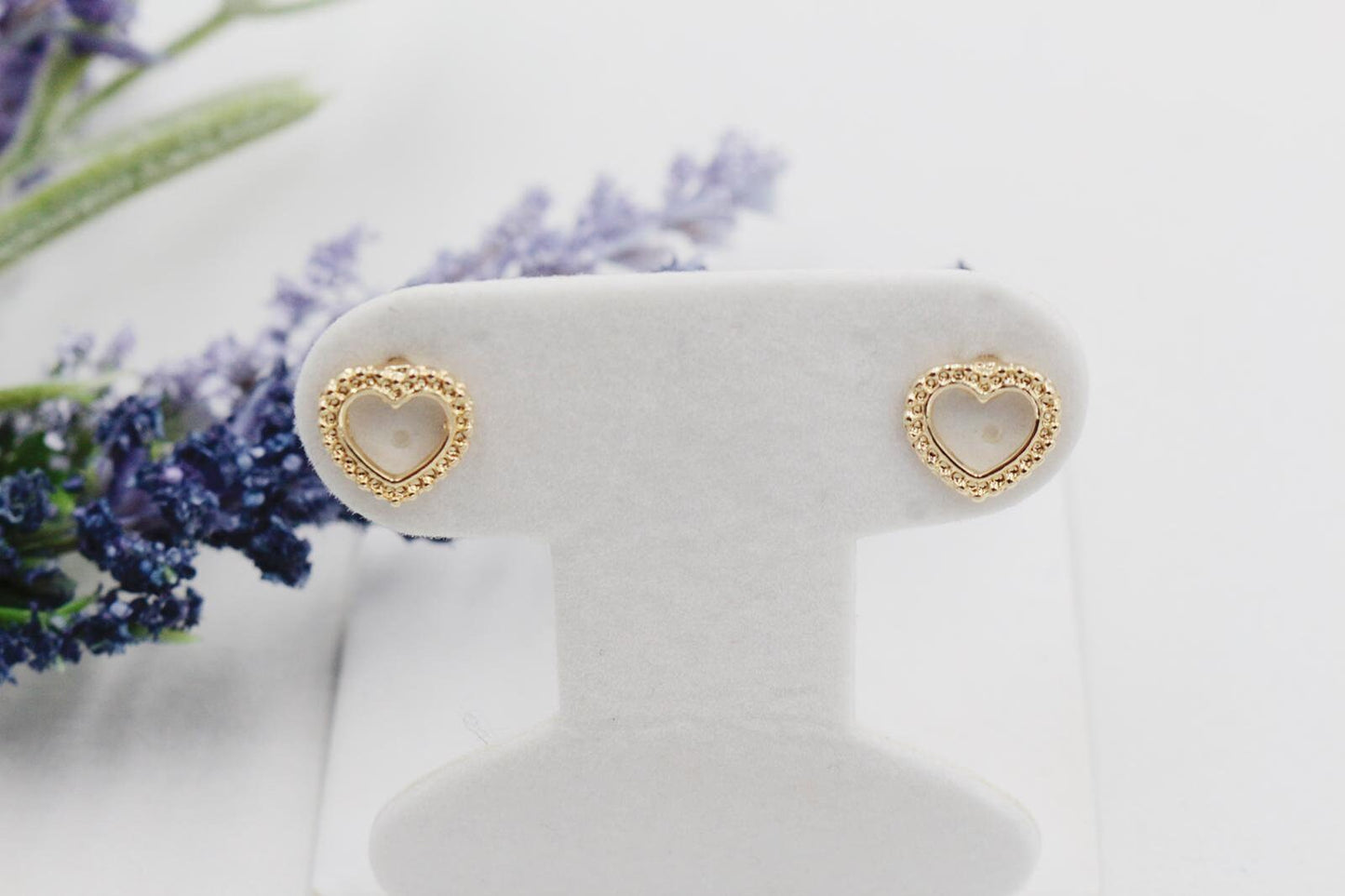 Cute & Dainty Heart Stud Earrings