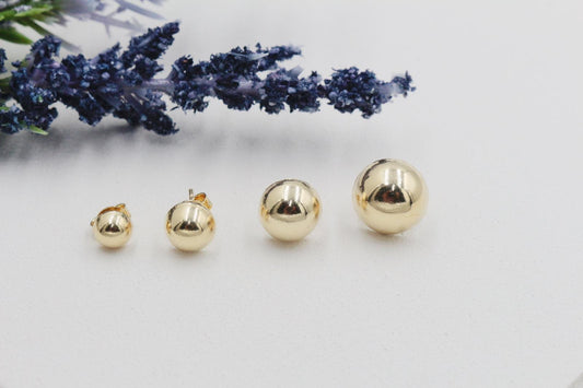 Half Spheres Stud Earrings