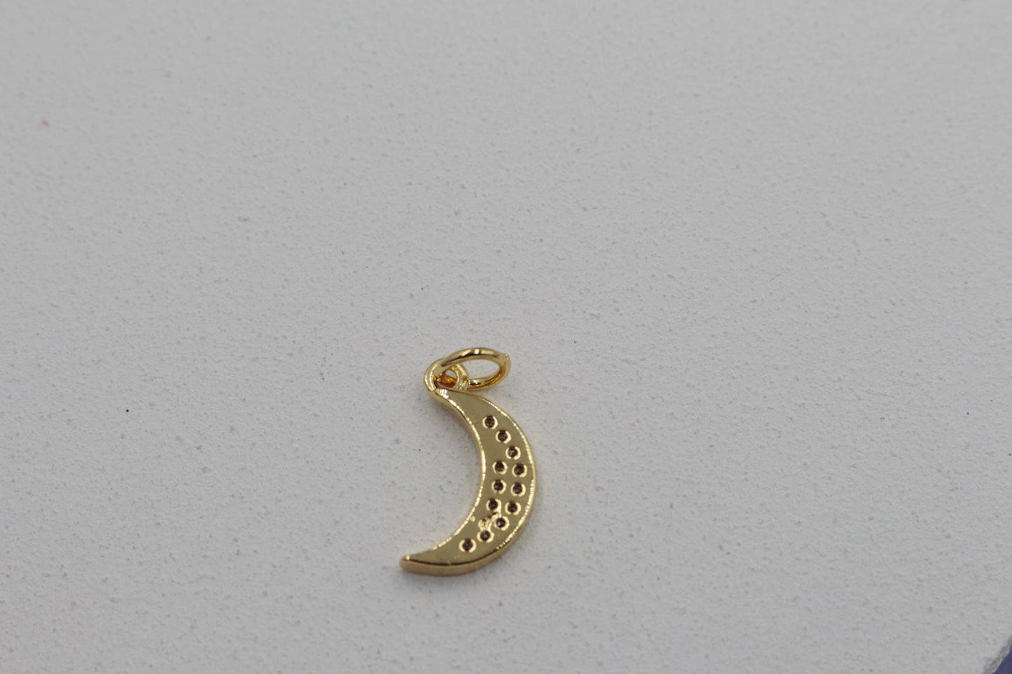 Cubic Zirconia Crescent Moon Pendant