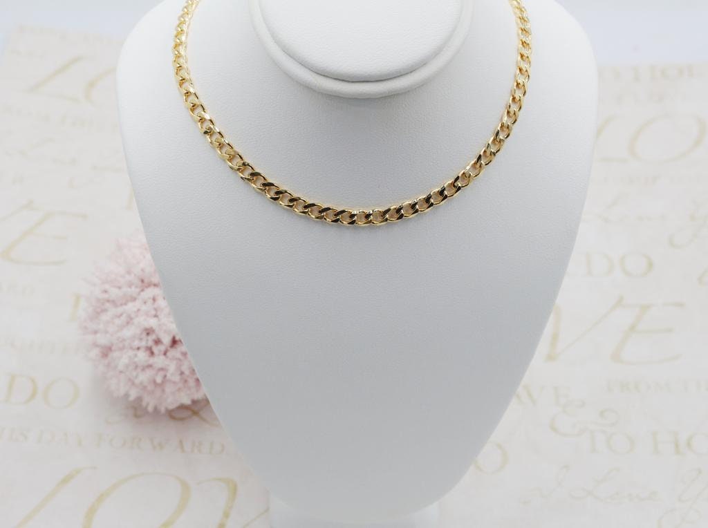 Thin Cuban Link Chain Choker