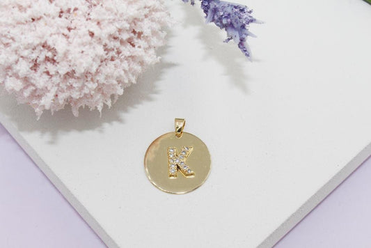 A-Z  Round Initials Pendant