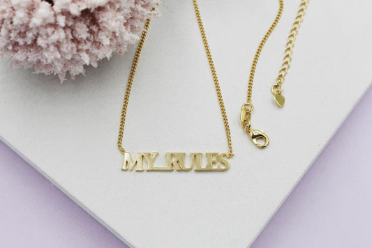 "My Rules" Cuban Link Chain Necklace
