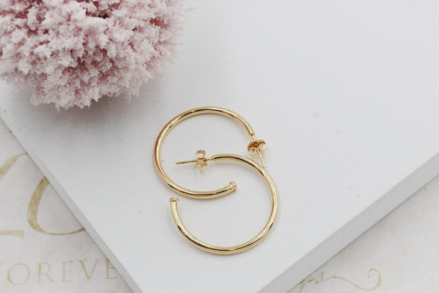 Slim Open Hoops Earrings