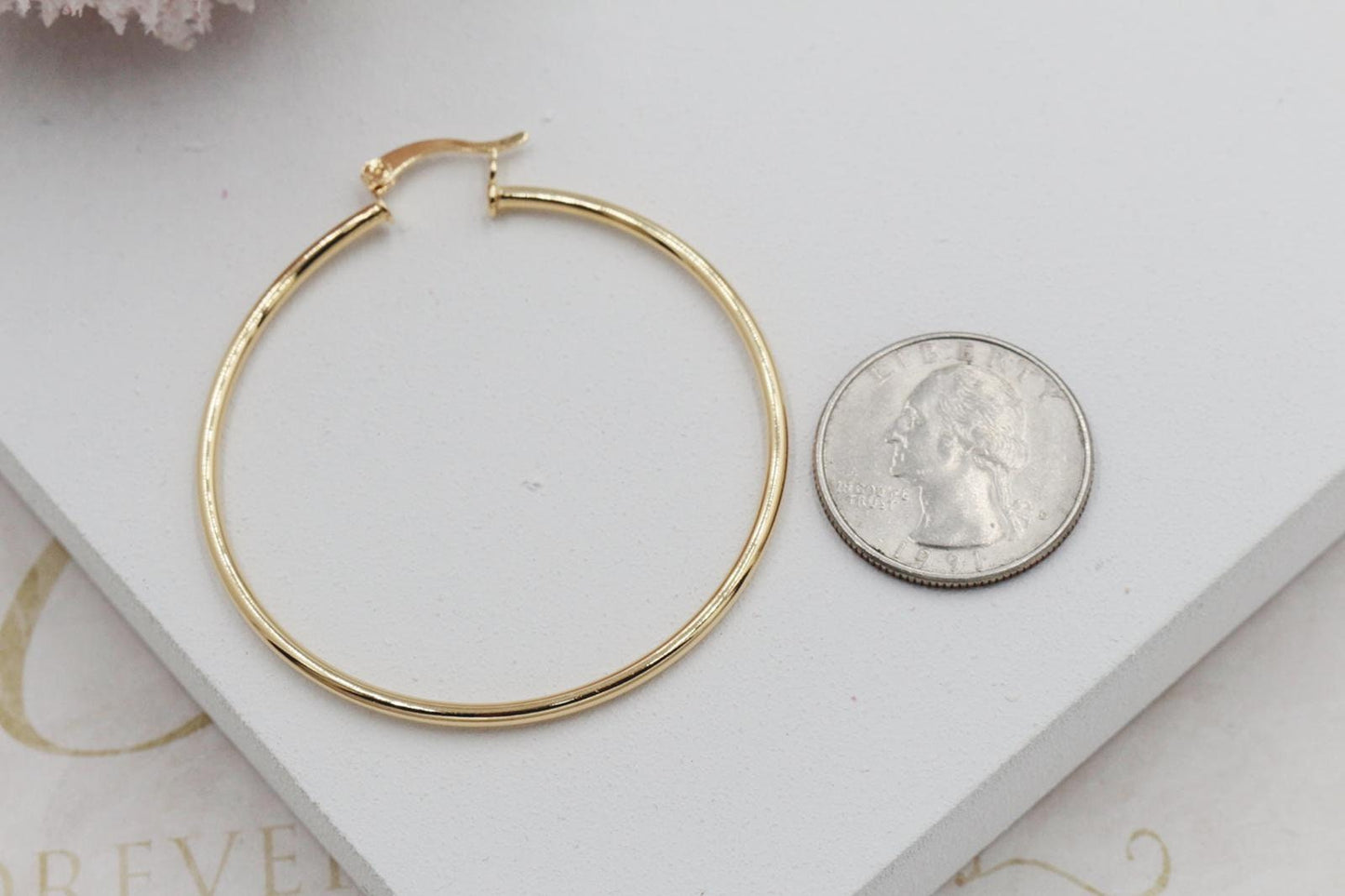 Slim Closed Hoops Earrings