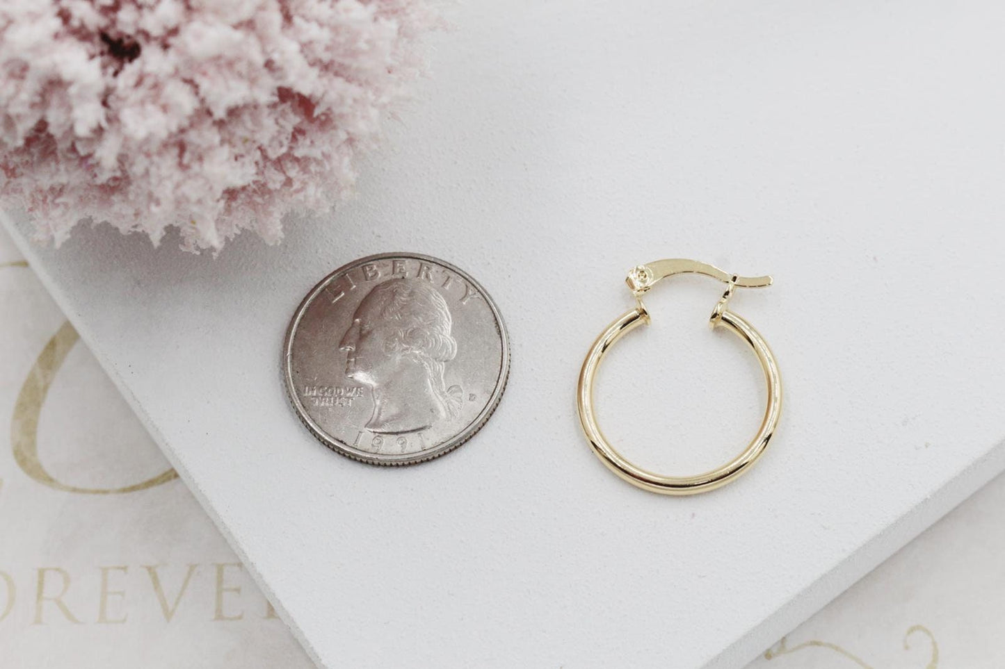 Slim Closed Hoops Earrings