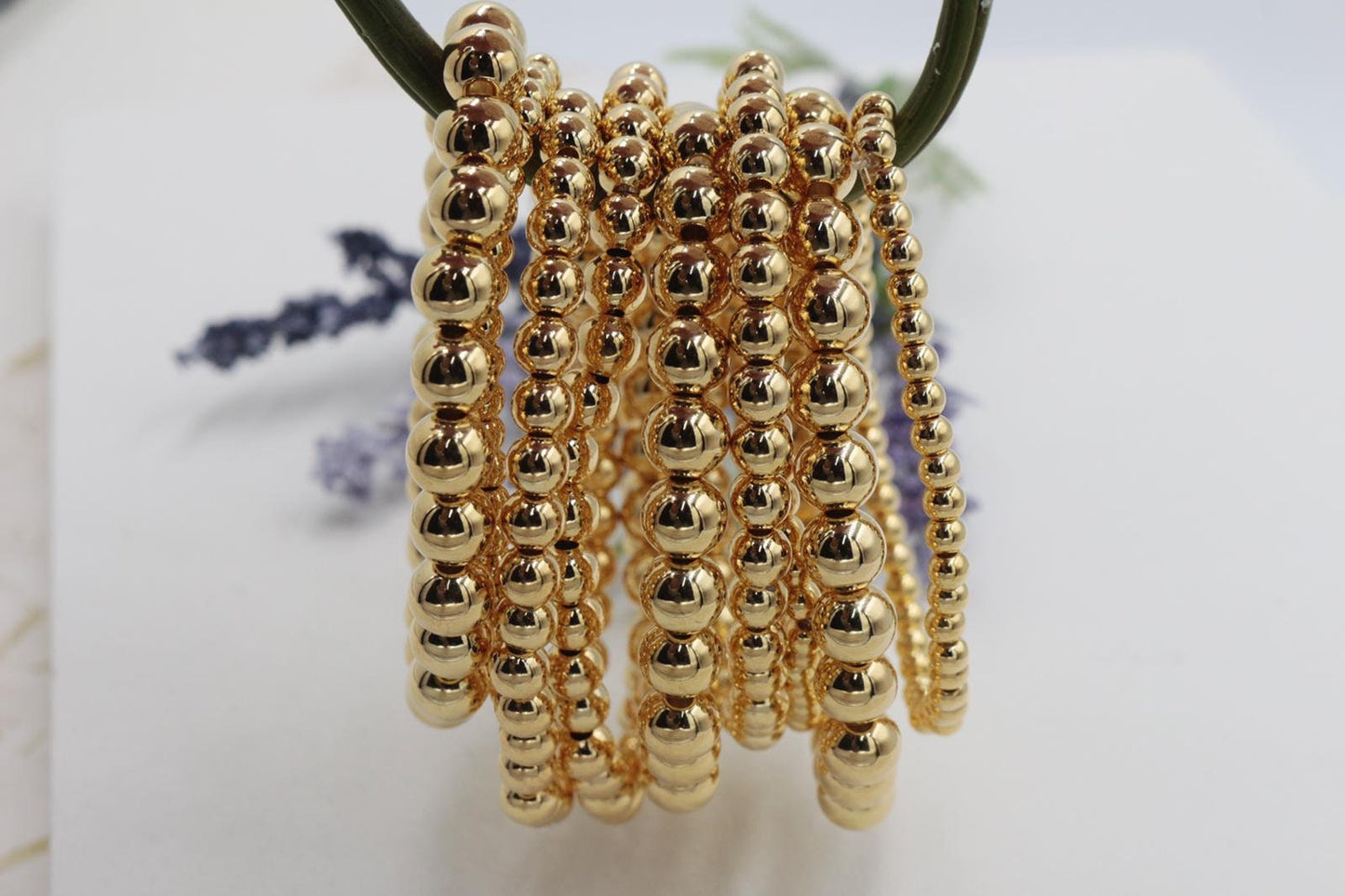 Gold Beads Bracelet