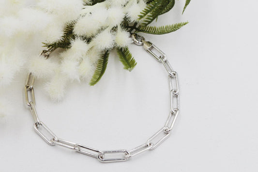 Dainty PaperClip Chain Anklet