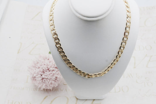 Diamond Cut Cuban Link Chain 7mm Necklace