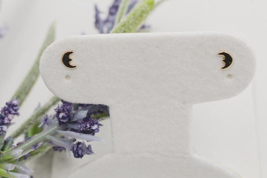 Dainty Tiny Moon Crescent Stud Earrings