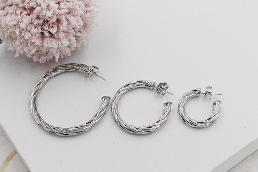 Twisted Hoops Earrings