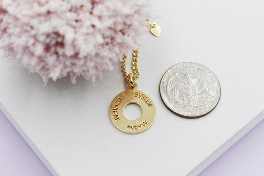 Positive Vibes Medallion Necklace