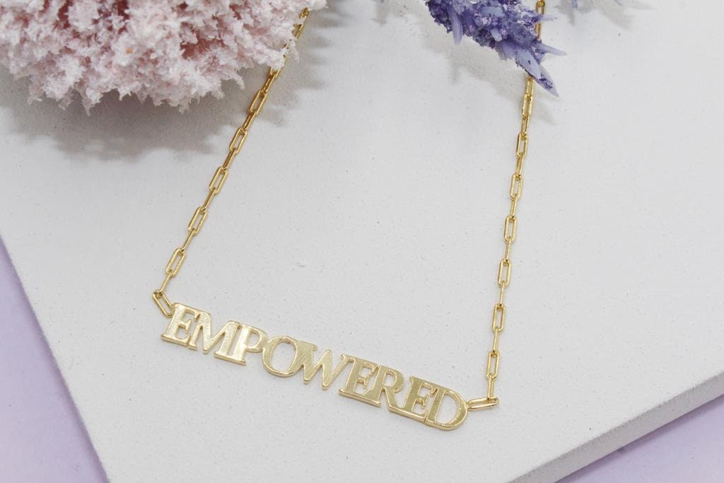 "Empowered" PaperClip Chain Necklace