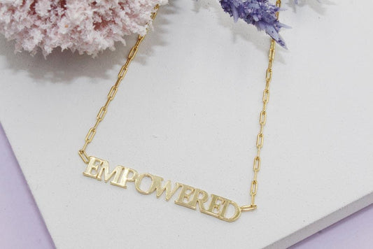 "Empowered" PaperClip Chain Necklace