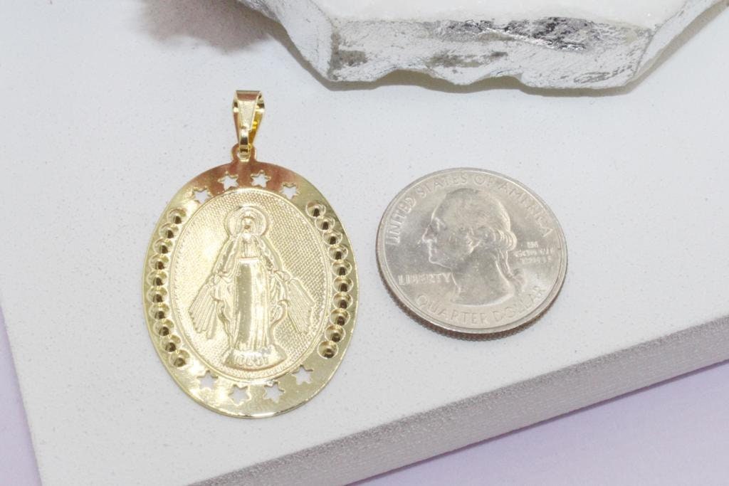 Our Lady of Grace Medallion Pendant