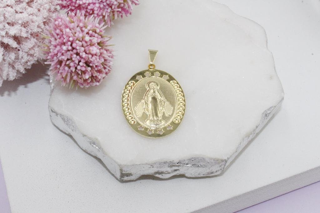 Our Lady of Grace Medallion Pendant