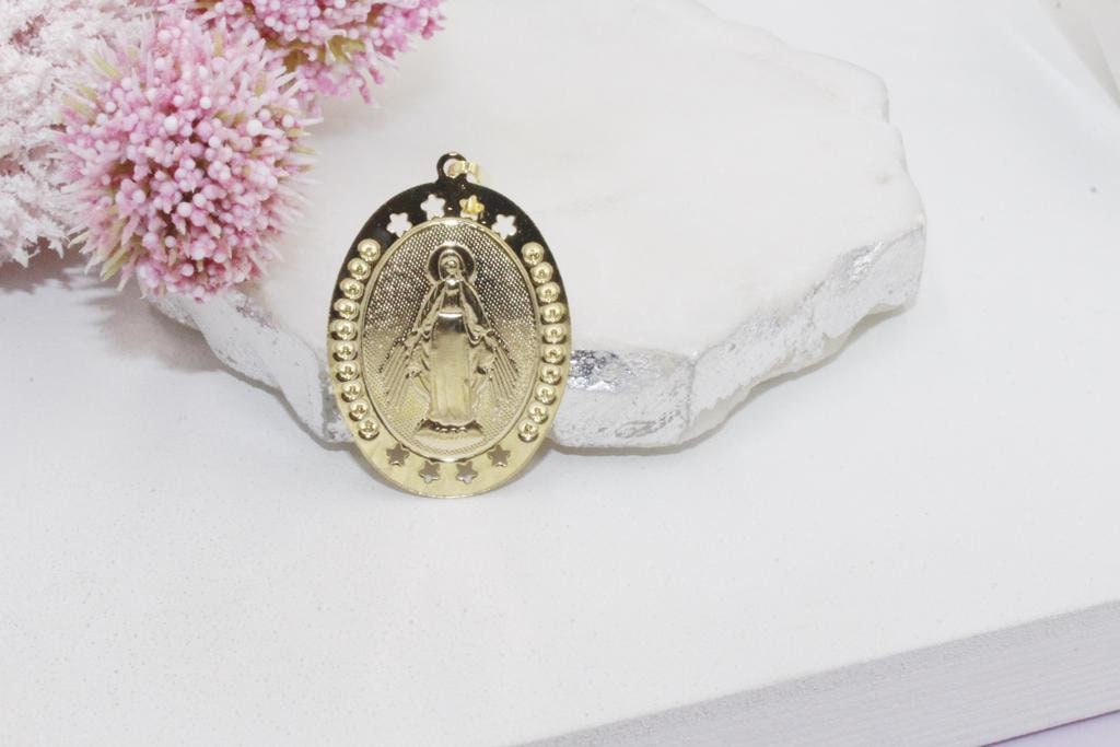 Our Lady of Grace Medallion Pendant