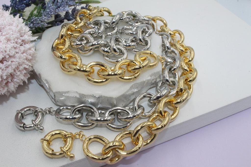 Chunky Rolo Chain Necklace