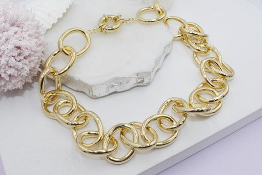 Chunky Oval Link Chain Necklace