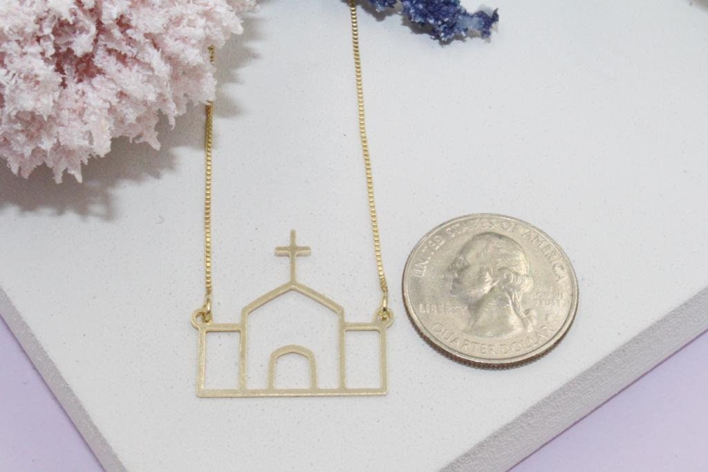 Church Pendant Necklace