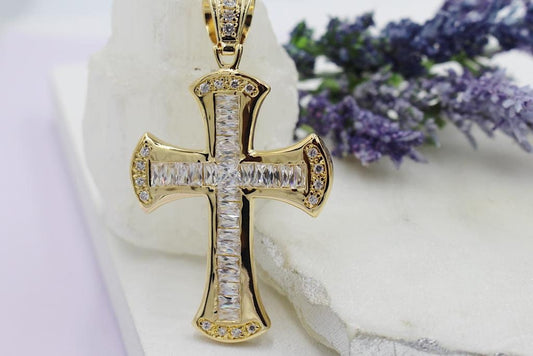 Statement Crucifix Cross Pendant