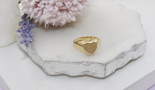 Heart Plaque Style Ring