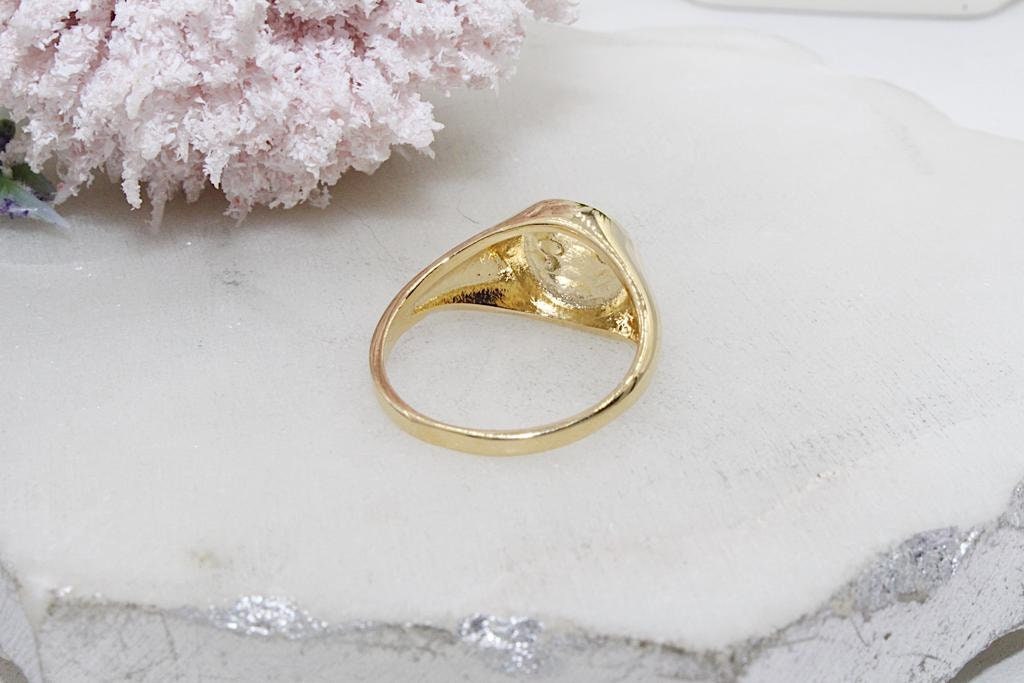 Oval  Plaque Style Ring