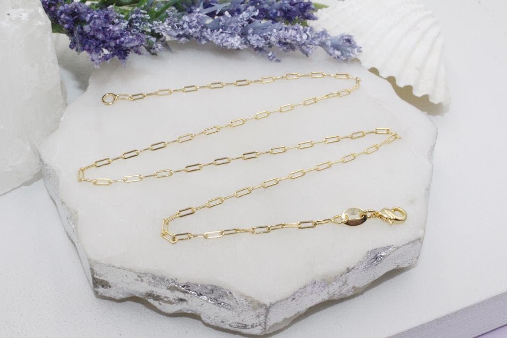 Dainty PaperClip Chain Necklace