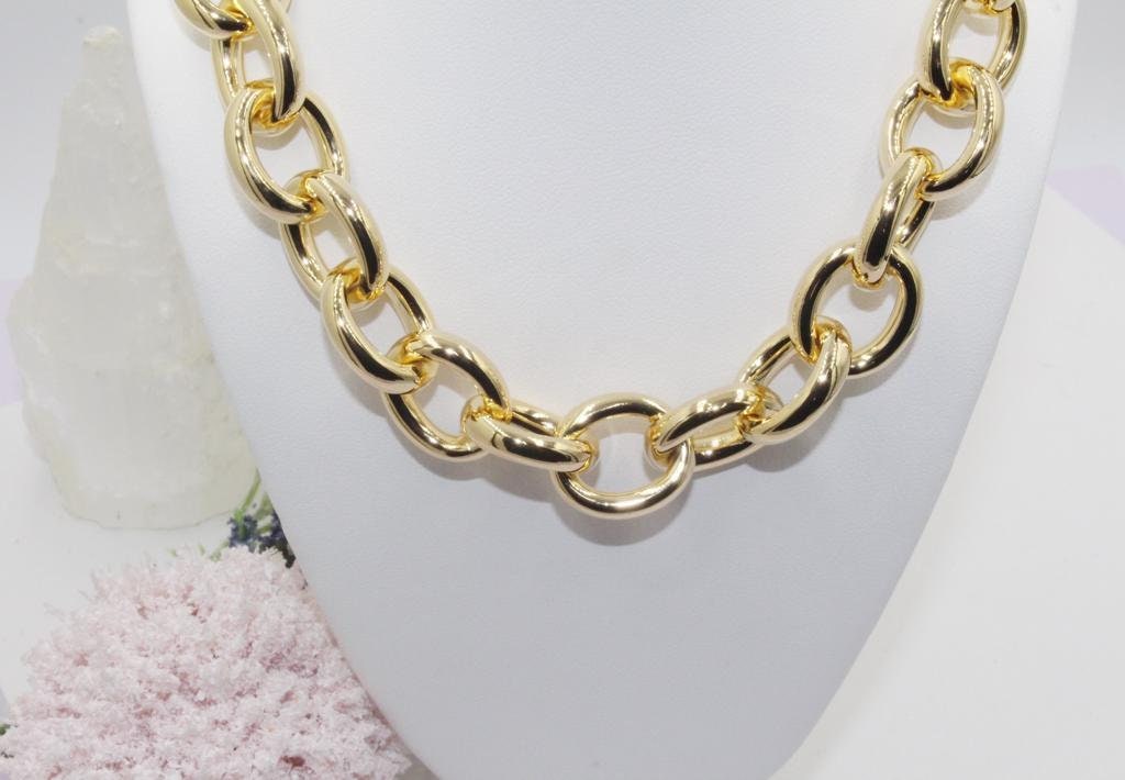 Chunky Rolo Chain Necklace