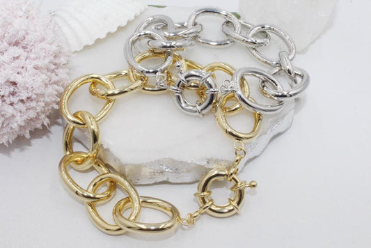 Chunky Oval Link Chain Bracelet