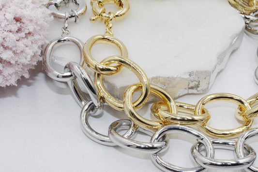 Chunky Oval Link Chain Necklace