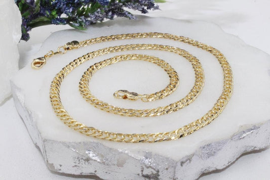 Dainty Cuban Link Chain 4mm Necklace