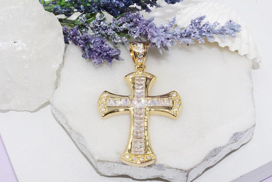 Statement Crucifix Cross Pendant