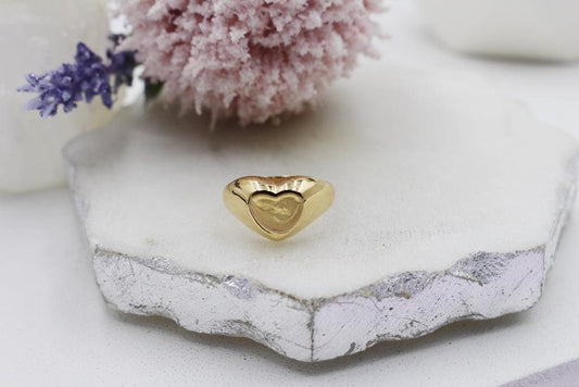 Heart Plaque Style Ring