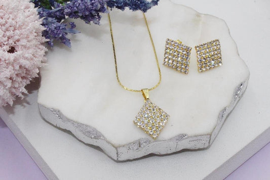 Diamond Shape Zirconia Set