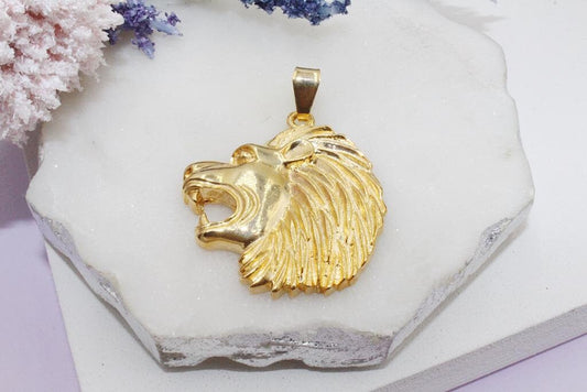 Large Lion Head Pendant