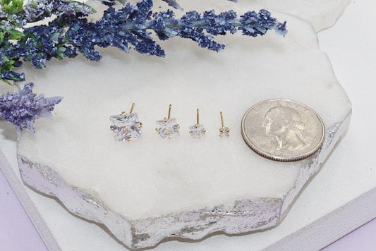 Cubic Zirconia Stud Earrings