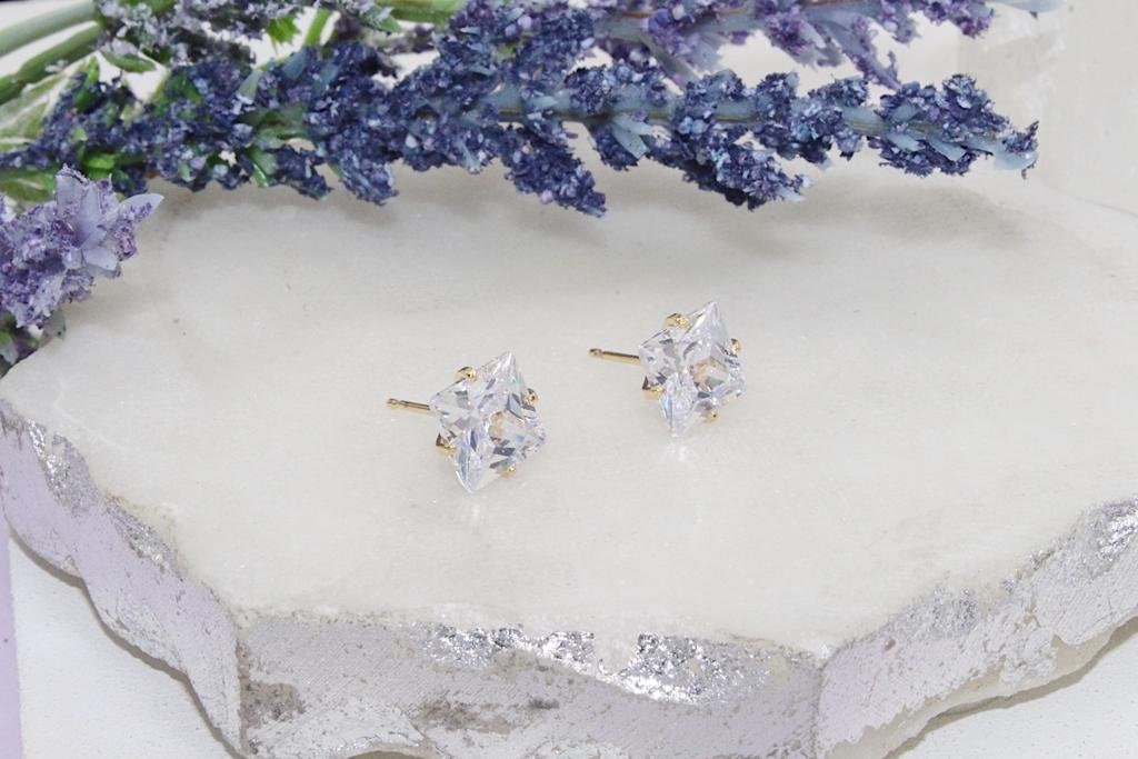 Cubic Zirconia Stud Earrings