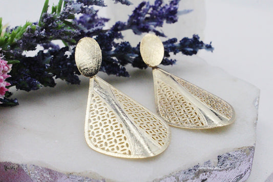 Filigree Teardrop Earrings