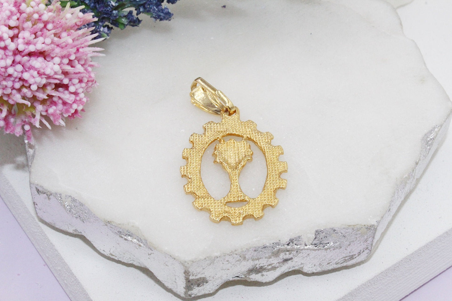 First Communion Cup Medallion Pendant