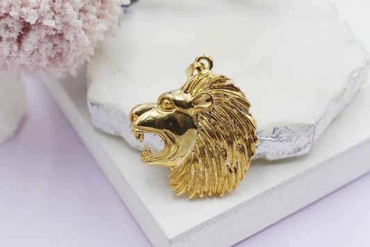 Large Lion Head Pendant