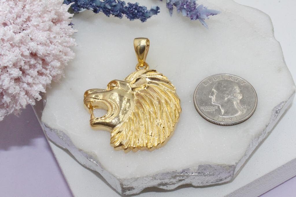 Large Lion Head Pendant