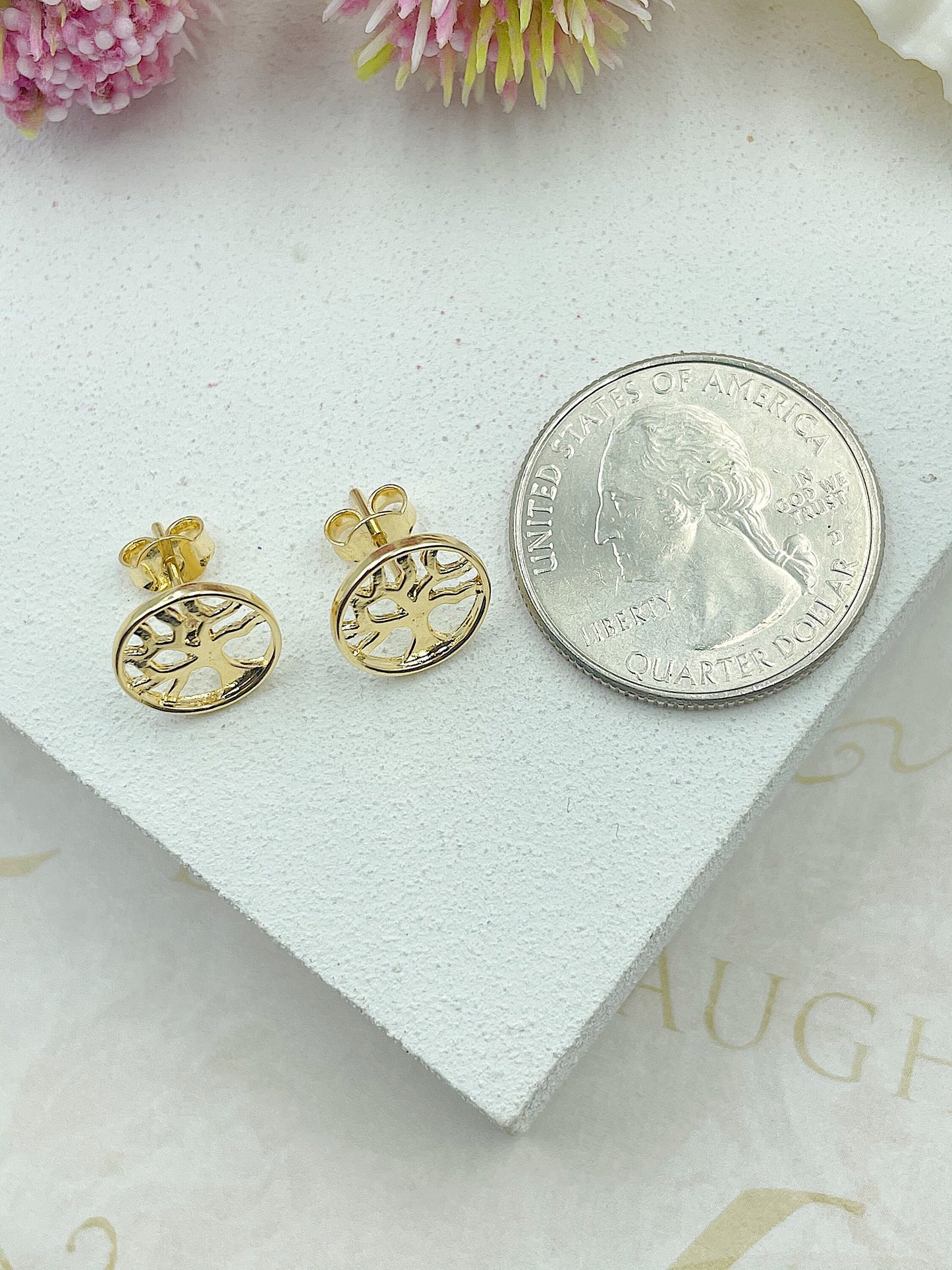 Tree Of Life Stud Earrings