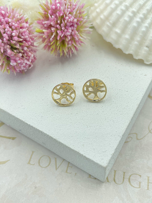 Tree Of Life Stud Earrings