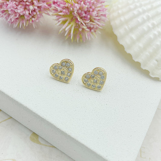 Bright Heart Stud Earrings