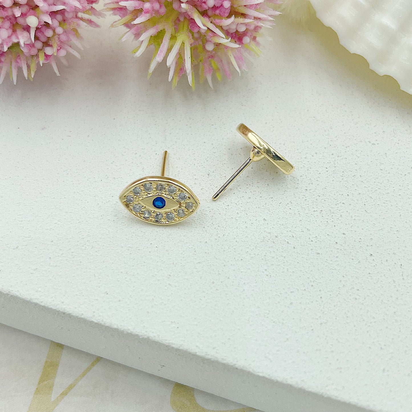 Bright Greek Eye Earrings