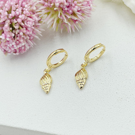 Seashell Huggie Earrings